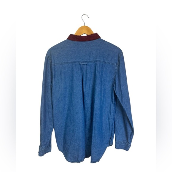 Vintage Bobbie Brooks Denim Embroidered Button Down | Butterfly | Art To Wear |L - Picture 4 of 4